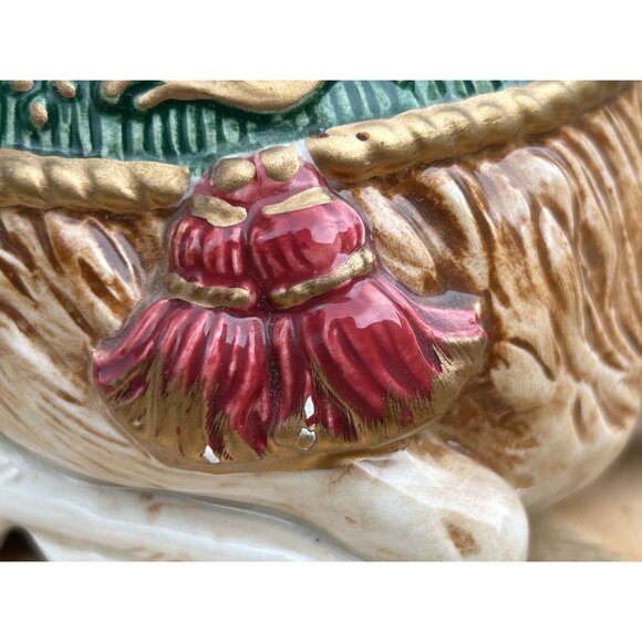 Fitz & Floyd Vintage 1996 Reindeer Lidded Trinket Box - Picture 7 of 8